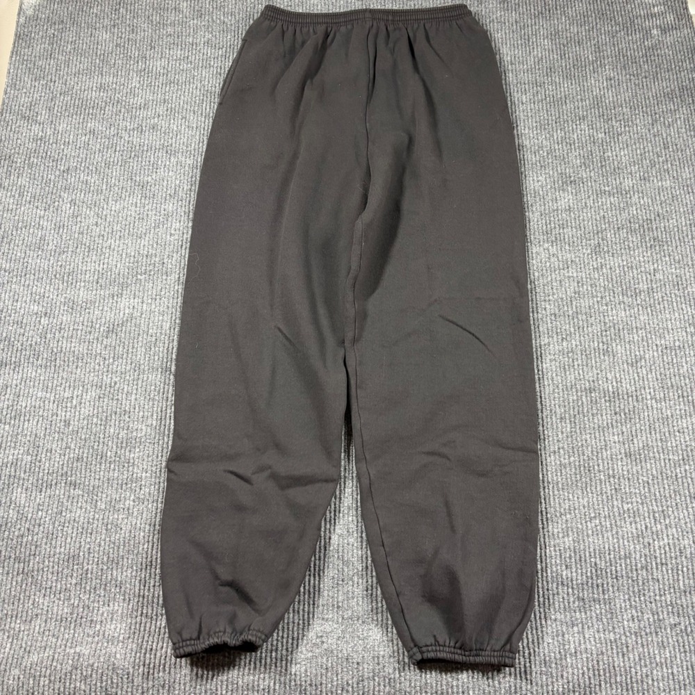 Hanes Premium Weight Sweatpants Mens XL Black Elastic Waist Cuffs Baggy Fleece